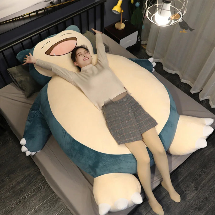 200/100Cm Giant Snorlax Plush Pokemon Plush Toys Kawaii Soft Snorlax Leather Shell Plushie NO Filling Pillow Gifts for Children