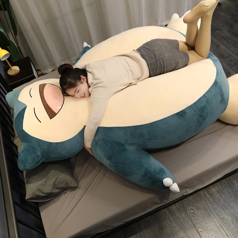 200/100Cm Giant Snorlax Plush Pokemon Plush Toys Kawaii Soft Snorlax Leather Shell Plushie NO Filling Pillow Gifts for Children