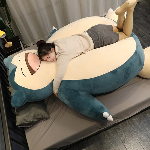 200/100Cm Giant Snorlax Plush Pokemon Plush Toys Kawaii Soft Snorlax Leather Shell Plushie NO Filling Pillow Gifts for Children