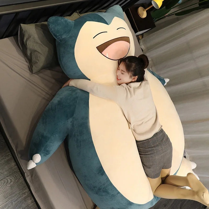 200/100Cm Giant Snorlax Plush Pokemon Plush Toys Kawaii Soft Snorlax Leather Shell Plushie NO Filling Pillow Gifts for Children