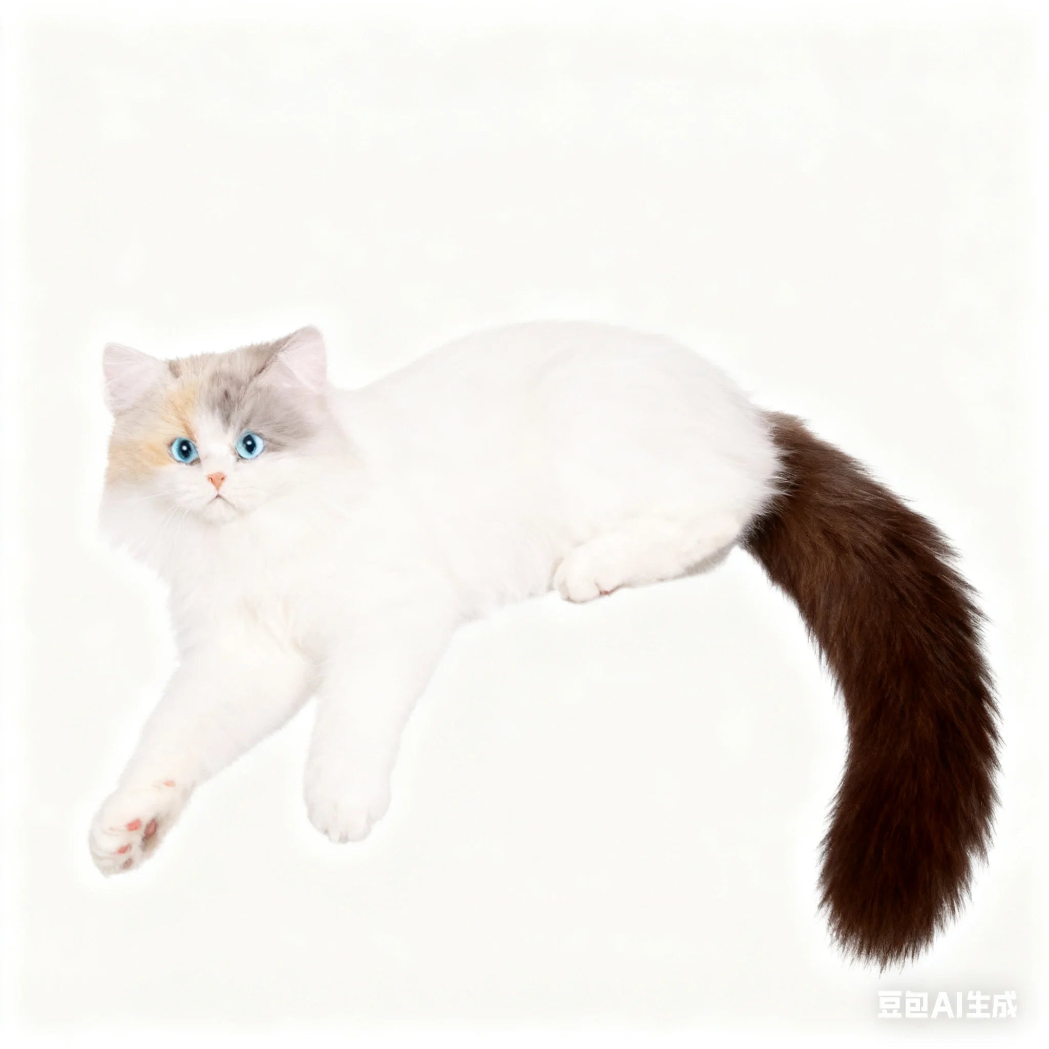 2025 Realistic Calico Cat Plush Backpack, Soft Stuffed Animal Doll Purse, Cute Collectible Toy with Gift Box for Cat Lovers