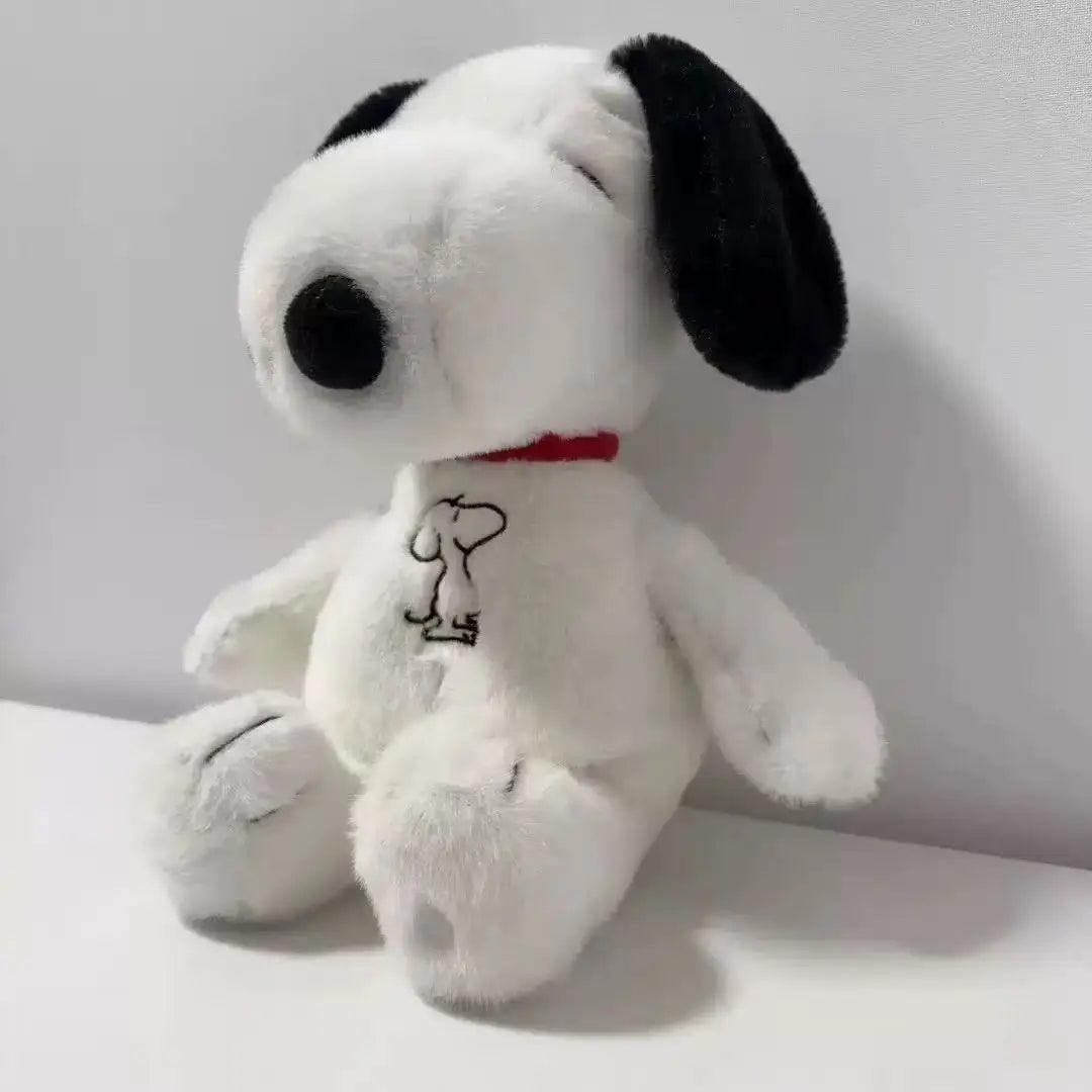 2026 Hot  Snoopy Plush Doll Breath Child Peluche Soothes Toy Anime Baby Music Light Sleep Toys Snoopy White Dog Kid Gifts