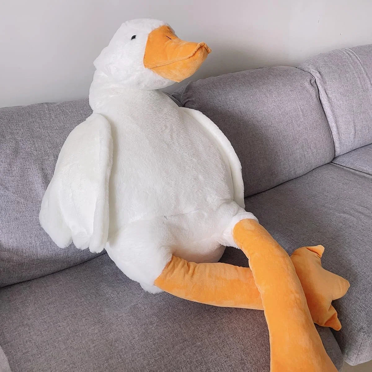50/90/130CM Funny Goose Plush Toy, Soft Duck Pillow, Cute Stuffed Animal for Sleeping, Kids Gift, Girlfriend Birthday Present