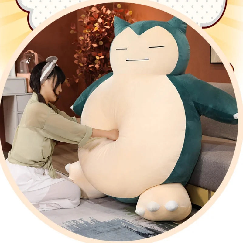 200/100Cm Giant Snorlax Plush Pokemon Plush Toys Kawaii Soft Snorlax Leather Shell Plushie NO Filling Pillow Gifts for Children