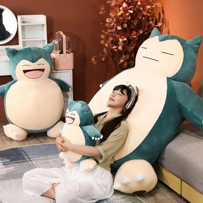 200/100Cm Giant Snorlax Plush Pokemon Plush Toys Kawaii Soft Snorlax Leather Shell Plushie NO Filling Pillow Gifts for Children
