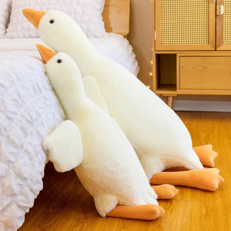 50/90/130CM Funny Goose Plush Toy, Soft Duck Pillow, Cute Stuffed Animal for Sleeping, Kids Gift, Girlfriend Birthday Present